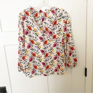 NWT Old Navy floral faux wrap top size XS